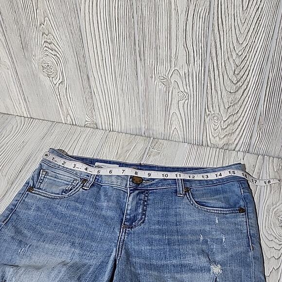 Kut from the Kloth Catherine Boyfriend Shorts Distressed Womens Size 4 - Picture 5 of 8